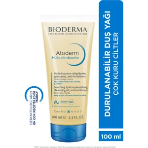 Atoderm Shower Oil Kuru Ciltler için Niasinamid İçeren Nemlendirici ve Besleyici Duş Yağı Bebek, Çocuk ve Yetişkin Kullanımına Uygun 100 ml