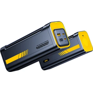 Starship 40.000 Mah 140W Pd3.1 Powerbank, Akıllı Dijital Göstergeli, 2si1 Arada  Taşınabilir Hızlı Şarj Cihazı, Şarj Istasyonu Siyah