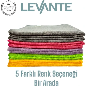 Klasik Seri Mikrofiber Temizlik Bezi 10’lu Set – 40X40 cm | 5 Renk | Tüy Bırakmaz | Çok Amaçlı Kullanım