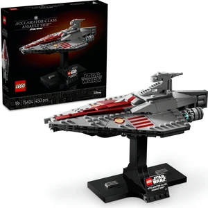 LEGO® Star Wars™ Acclamator Sınıfı Hücum Gemisi 75404 - Yetişkinler için Koleksiyonluk ve Dekoratif Model Yapım Seti (450 Parça)