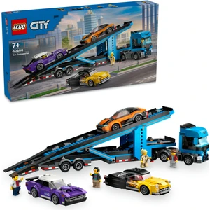 LEGO® City Spor Arabalı Araç Taşıma Kamyonu 60408 - 7 Yaş & Üzeri Çocuklar için Yaratıcı Oyuncak Yapım Seti (998 Parça)