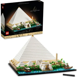 LEGO® Architecture Keops Piramidi 21058 - Yetişkinler için Dekoratif ve Sergilenebilir Model Yapım Seti (1476 Parça)