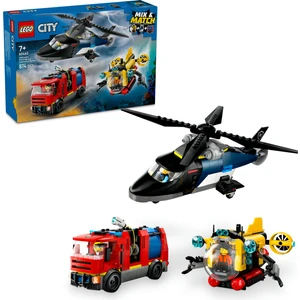LEGO® City Helikopter, İtfaiye Kamyonu ve Denizaltı Karışımı 60462 - 7 Yaş & Üzeri Çocuklar için Oyuncak Yapım Seti (874 P)