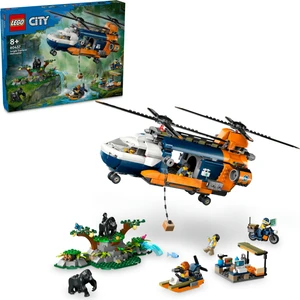 LEGO® City Orman Kaşifinin Helikopteri Kamp Yerinde 60437 - 8 Yaş & Üzeri Çocuklar için Yaratıcı Oyuncak Yapım Seti (881 Parça)