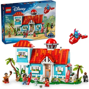 LEGO® │ Disney Lilo ve Stiç Plaj Evi 43268 - 9 Yaş & Üzeri Çocuklar için Yaratıcı Oyuncak Yapım Seti (834 Parça)
