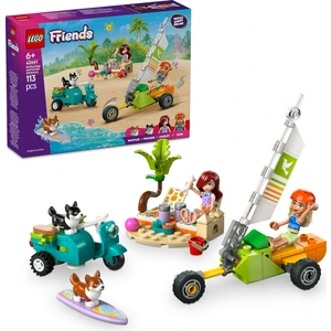 LEGO® Friends Sörfçü Köpekler ve Scooter Macerası 42641 - 6 Yaş & Üzeri Çocuklar için Yaratıcı Oyuncak Yapım Seti (113 Parça)