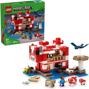 LEGO® Minecraft® Mooshroom Evi 21270 - 8 Yaş & Üzeri Video Oyunu Seven Çocuklar için Yaratıcı Oyuncak Yapım Seti (500 Parça)