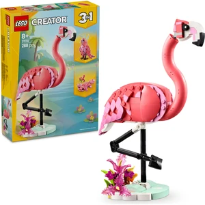 LEGO® Creator 3’ü 1 Arada Vahşi Hayvanlar: Pembe Flamingo 31170 - 8 Yaş & Üzeri Çocuklar için Oyuncak Yapım Seti (288 Parça)