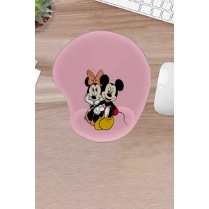 Damla, Pembe,  Bilek Destekli, Konforlu Mousepad, Bilgisayar Faresi Pedi