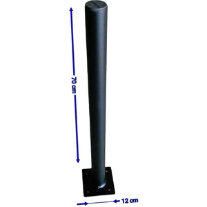 Çanak Anten Montaj Ayağı 70 cm Düz Balkon Beton Bahçe Duvar Çatı Üzün Büyük Çanak Uydu