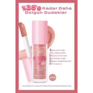 Golden Rose Plumped Lips Lip Plumping Gloss No: 206 - Dolgunlaştırıcı Dudak Parlatıcısı - 8691190528522