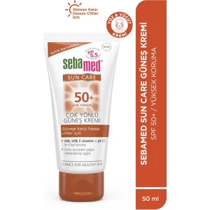 Sun Care UVA / UVB Filtresi ve E Vitamini Üçlü Yüksek Koruma Çok Yönlü Güneş Kremi 50 SPF 50 ml
