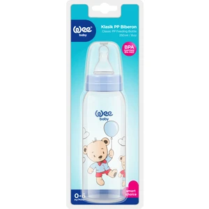 Wee Baby Klasik PP Biberon 250 ml - MAVİ BALONLU AYI