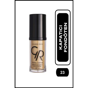 Golden Rose Total Cover 2'si 1 Arada Fondöten ve Kapatıcı No:23