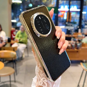 Honor Magic7 Pro 5g Kertenkele Dokulu Pu + Pc Telefon Arka Kapağı (Yurt Dışından)