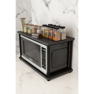 Barin Design Mutfak Tezgah Üstü Mikrodalga Rafı Çok Amaçlı Düzenleyici Organizer Stand Raf Sistemleri Baharatlık