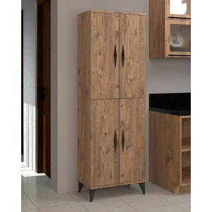 Vino Çok Amaçlı Dolap 4 Kapaklı 4 Raflı Çok Amaçlı Mutfak Dolabı Kiler Dolabı Erzak Dolabı