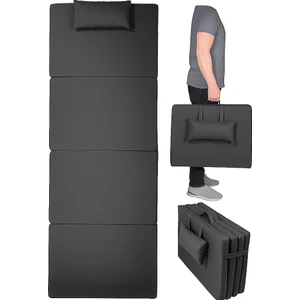 Taşınabilir Katlanır Su Geçirmez Plaj Havuz Minderi, Şezlong Minderi Kamp Yatağı Antrasit