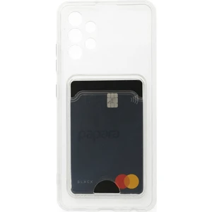  Samsung Galaxy A73 5g Kılıf Kartlıklı Şeffaf Kart Koymalı Silikon Yumuşak Kapak Kılıf- Şeffaf