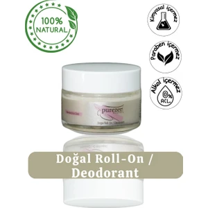 Purezer Natural Doğal Krem Roll-On / Deodorant 30 ml 