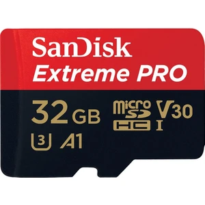 Extreme Pro microSDHC 32GB + SD Adapter + Rescue Pro Deluxe 100MB/s A1 C10 SDSQXCG-032G-GN6MA