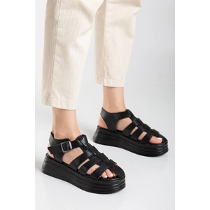 Modern Kafes Tarzı Yüksek Platform Tarzı Sandalet