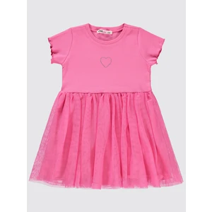 Civil Girls Kız Çocuk Elbise 2-5 Yaş Fuşya