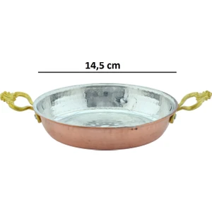 El Yapımı Bakır Omlet ve Yumurta Tavası,bakır Sahan Tava No1 (14,5 Cm)