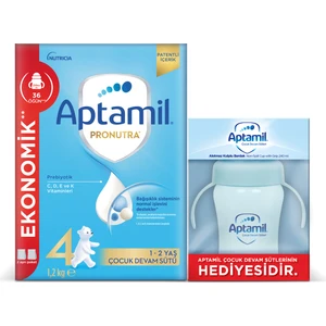 4 Devam Sütü 1200 gr 1 Yaş+ + Aptamil Suluk Hediye