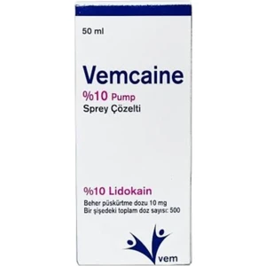 Vemcaıne Pump %10 50 ml Sprey
