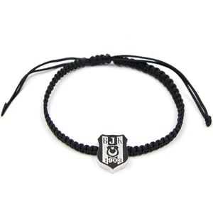Beşiktaş Siyah Makrome Bileklik