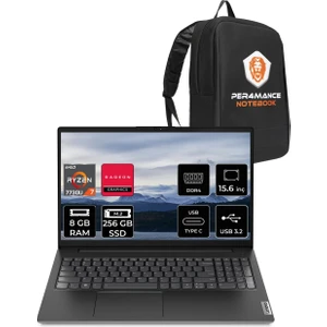 V15 G4 AMD Ryzen 7 7730U 16GB 512GB SSD Freedos 15.6" FHD Taşınabilir Bilgisayar & PER4 Çanta