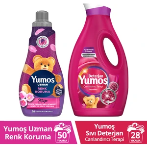 Uzman Renk Koruma Yumuşatıcı 1200 ml x1 + Yumoş Sıvı Canlandırıcı Terapi Siyahlar 1690 ml x1