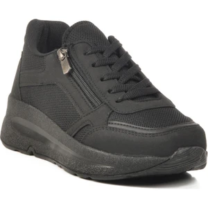 2420 G  Hafif Esnek Siyah Sneaker