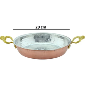 El Yapımı Bakır Omlet ve Yumurta Tavası,bakır Sahan Tava No4 (20 Cm)