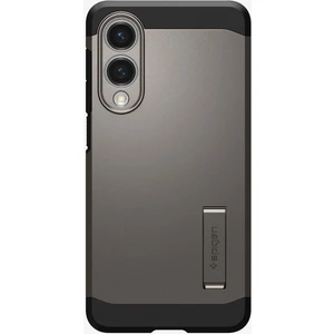 Samsung Galaxy S25 Edge ile Uyumlu Ekstra Dayanıklı Kılıf Tough Armor Ai Hava Kanalı Teknolojisi™ Askeri Sınıf Koruma MagFit özellikli KickStand'lı Gunmetal Çift Katman Kapak - ACS09423