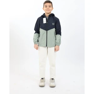 M&A Kids Su Geçirmez Hava Geçirmez Iki Renk Şık Erkek Yağmurluk