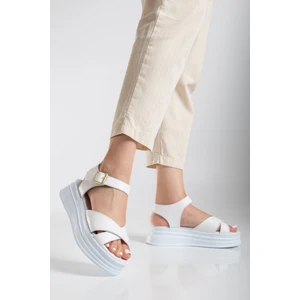 Sade Düz Platform Dolgu Taban Sandalet