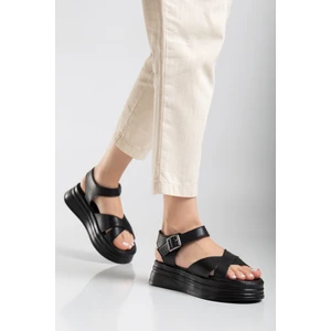 Sade Düz Platform Dolgu Taban Sandalet