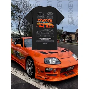 Hızlı ve Öfkeli Toyota Supra Mk4 Baskılı Oversize T-Shirt