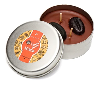 Coffe Mocha Kokulu Silver Teneke Vegan Mum /seyahat Mumu