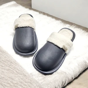 Gökçe Kundura 06 Sessiz Taban Içi Kürklü Su Geçirmez Eva Ev Iş Sokak Bahçe Terliği