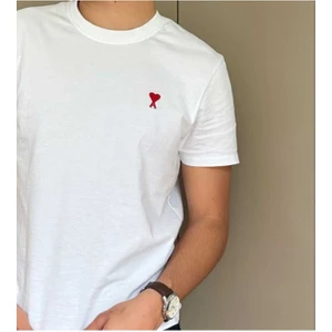 Ami Paris Baskılı  Oversize Rahat Kalıp Tshirt