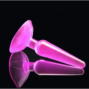 Yumuşak Jel Dokuda Vantuzlu Anal Vajinal Açıcı Genişletici Alıştırıcı Anal Plug ve Tıkaç