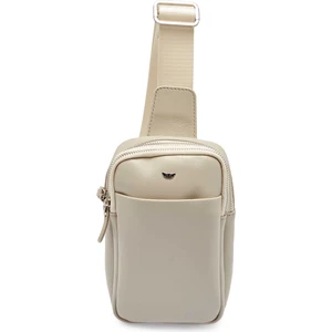 Bej Hakiki Deri Unisex Çapraz Askılı Çanta - S1AC00021514-B57