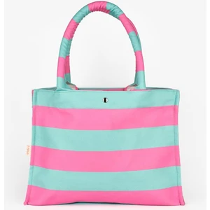 Mint  Çizgili Çocuk Plaj Çantası
