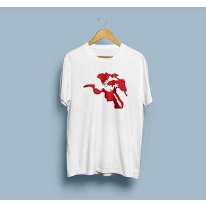Bahriyeli Collection Oversize Osmanlı Imparatorluğu Haritası Baskılı Unisex T-Shirt
