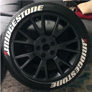 AS Tuning M Power Beyaz Kalıcı Lastik Yazısı M Power Sticker 8 Kit Büyük Boy