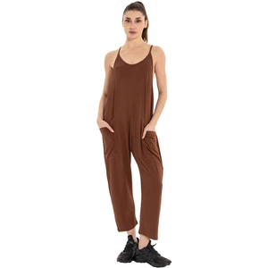 Cep Detay Yoga Şalvar Tulum