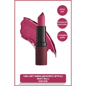 Golden Rose Velvet Matte Lipstick No: 08 Gardenia - Mat Ruj - 8691190466084